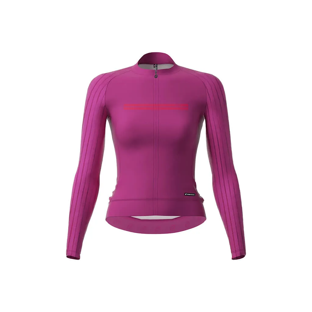 Women's Faro Long Sleeve Race Fit 2.0 Jersey (Magenta)