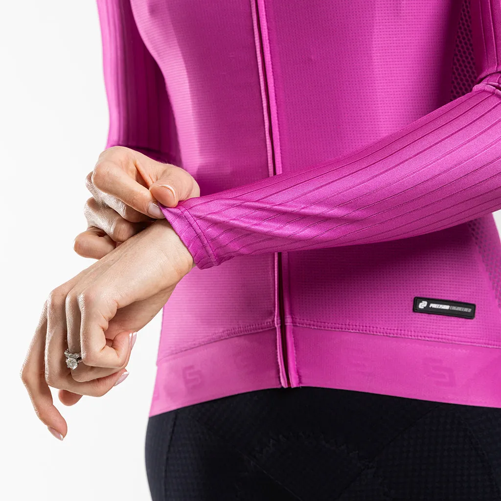 Women's Faro Long Sleeve Race Fit 2.0 Jersey (Magenta)