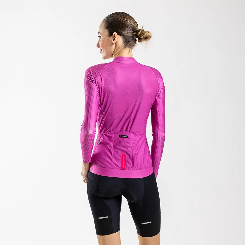 Women's Faro Long Sleeve Race Fit 2.0 Jersey (Magenta)