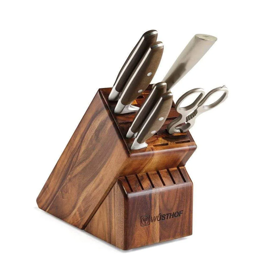 Wusthof Epicure 7-piece Knife Block Set - Acacia