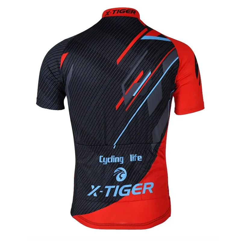 X-TIGER 2020 Summer Cycling Jersey Breathable MTB Bike Clothes Short Sleeve Mountain Bicycle Clothing Cycling Uniform For Men