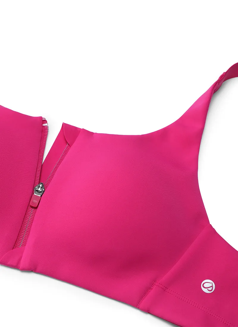 Zip Front High Impact Sports Bra